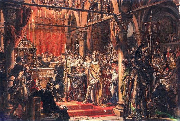 Jan Matejko Coronation of the First King of Poland